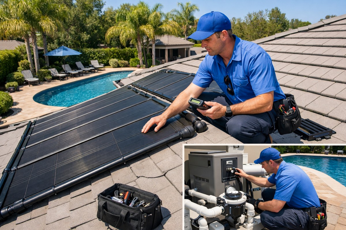 Solar Pool Heater Installation