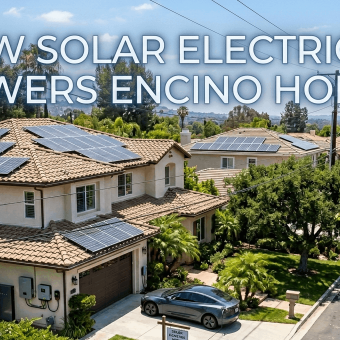 How Solar Electricity Powers Encino Homes
