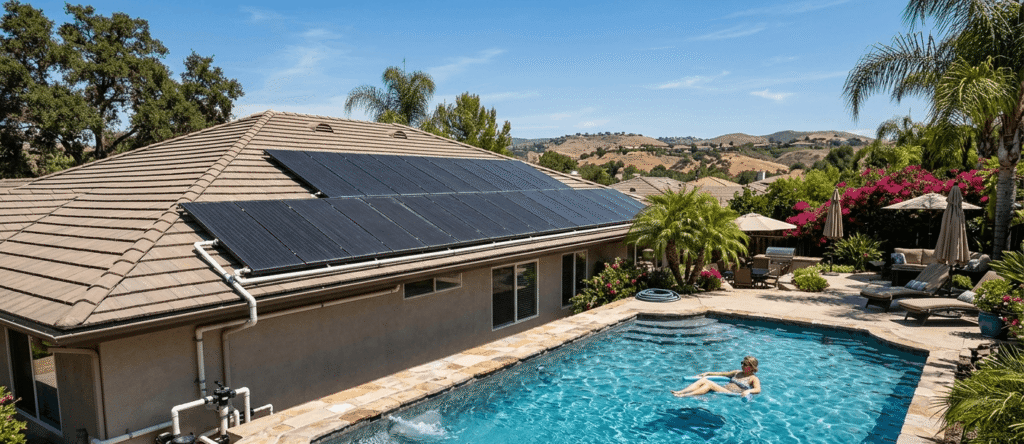 How Solar Pool Heating Systems Reduce Pool Operating Costs in West Hills