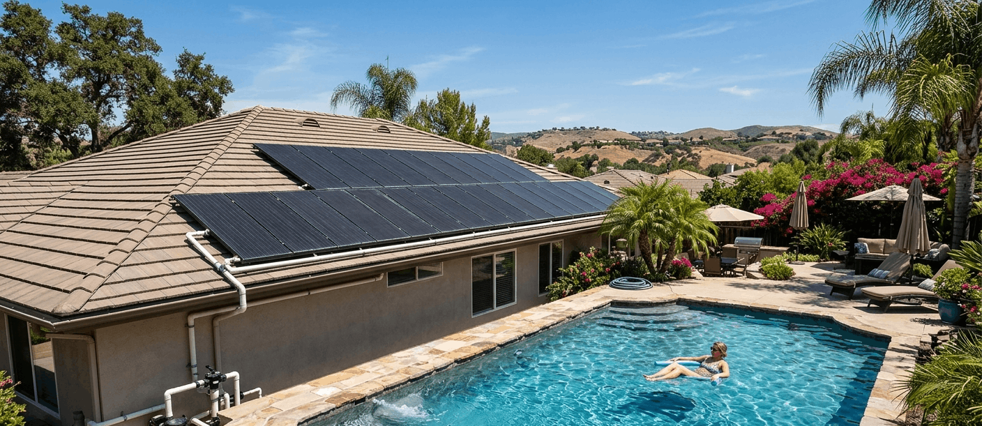 How Solar Pool Heating Systems Reduce Pool Operating Costs in West Hills