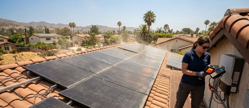 What Happens to Solar Panel Performance During Studio City Heatwaves?
